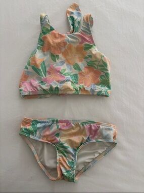 Kids Floral Two-Piece Swim bikini set